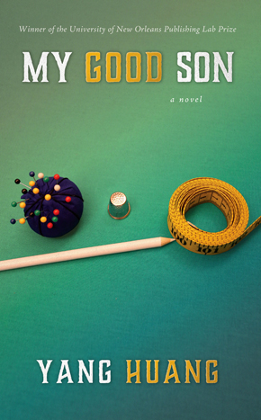 My Good Son cover image of pushpins, measuring tape, and pencil for tailoring